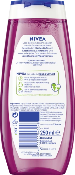 NIVEA Pflegedusche Miracle GARDEN Kirschblüte & Granatapfel Duft 8 NIVEA Pflegedusche Miracle GARDEN Kirschblüte & Granatapfel Duft -Mandarina Duck Fragrances-Shop MAM 8542065 SHOP IMAGE 2.3