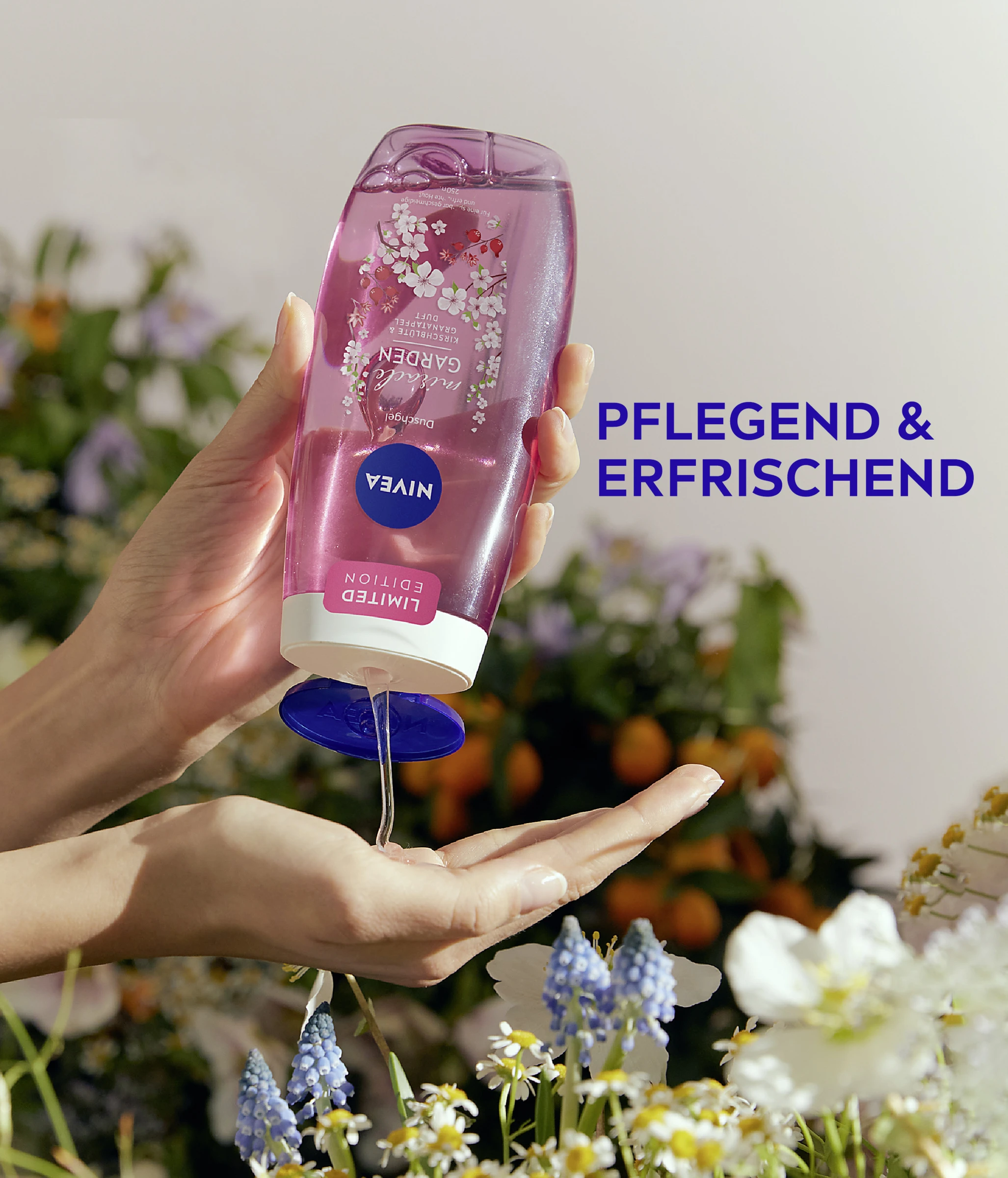 NIVEA Pflegedusche Miracle GARDEN Kirschblüte & Granatapfel Duft 5 NIVEA Pflegedusche Miracle GARDEN Kirschblüte & Granatapfel Duft – Bild 3