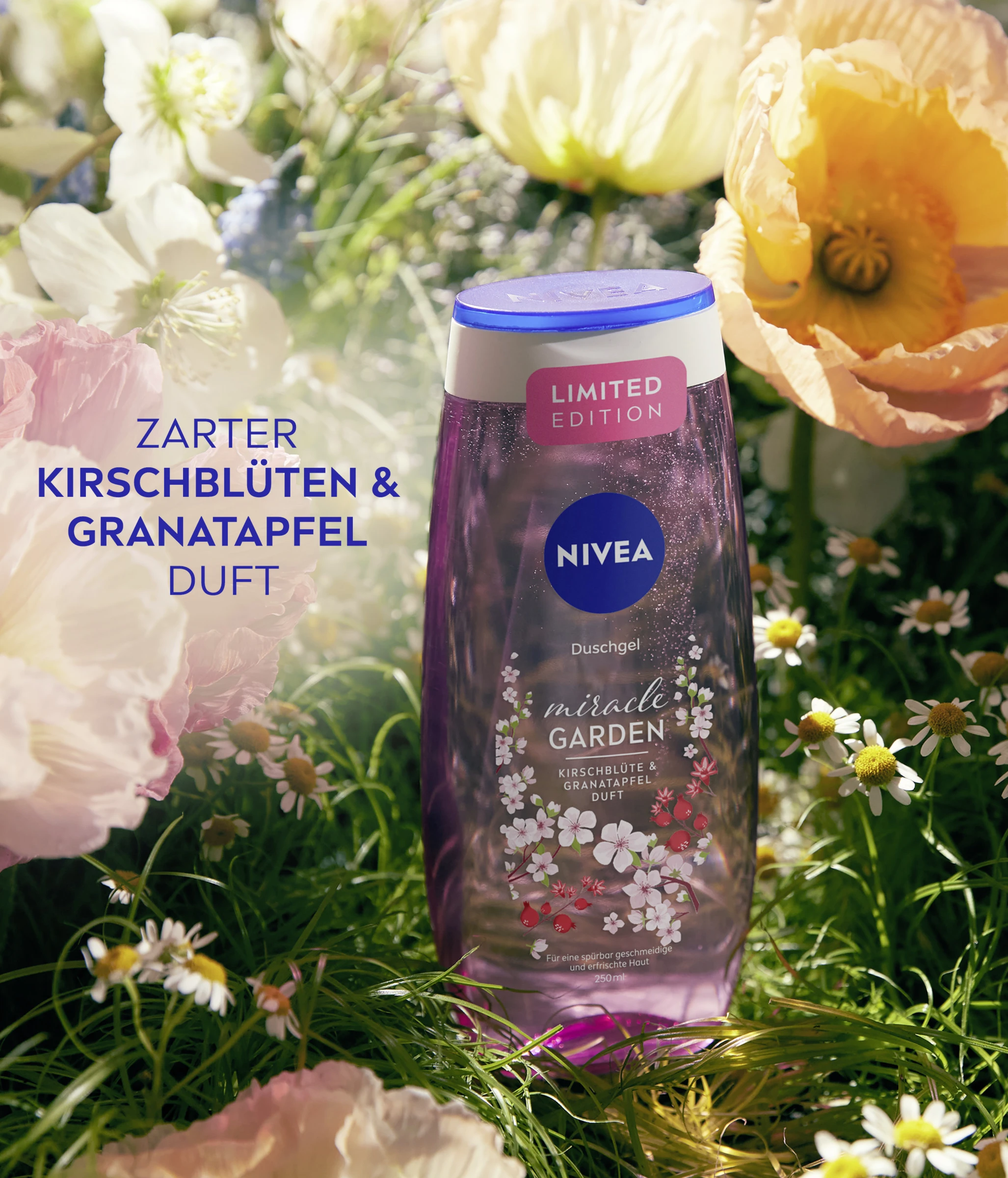 NIVEA Pflegedusche Miracle GARDEN Kirschblüte & Granatapfel Duft 7 NIVEA Pflegedusche Miracle GARDEN Kirschblüte & Granatapfel Duft – Bild 5