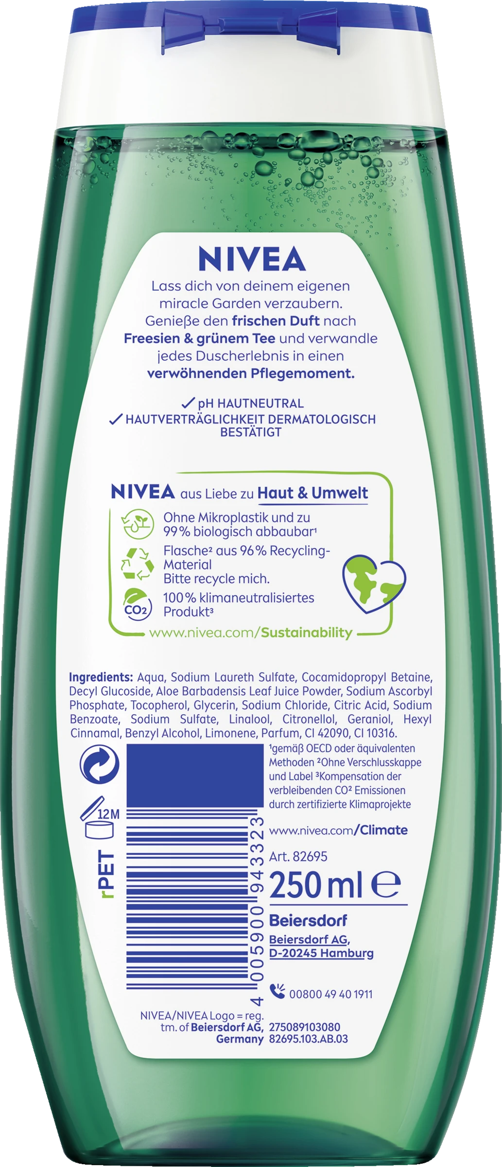 NIVEA Pflegedusche Miracle GARDEN Freesien & Grüner Tee Duft 4 NIVEA Pflegedusche Miracle GARDEN Freesien & Grüner Tee Duft – Bild 2