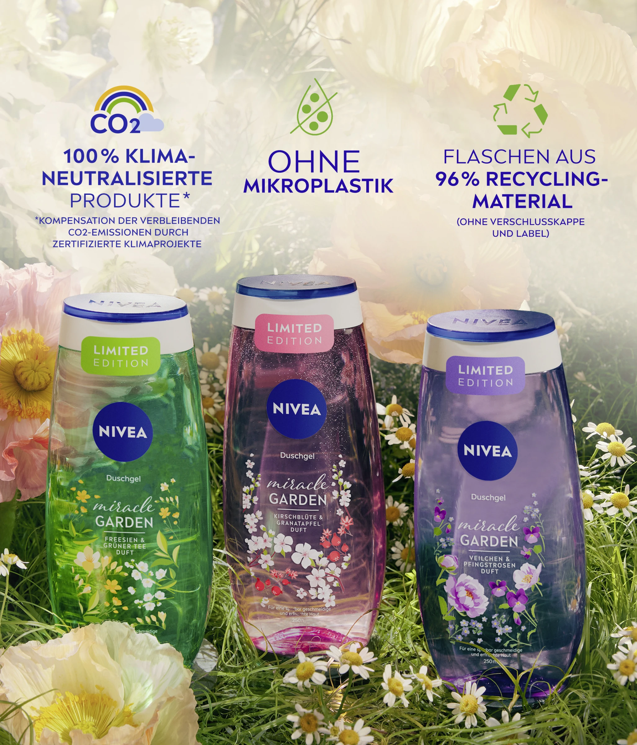 NIVEA Pflegedusche Miracle GARDEN Freesien & Grüner Tee Duft 6 NIVEA Pflegedusche Miracle GARDEN Freesien & Grüner Tee Duft – Bild 4
