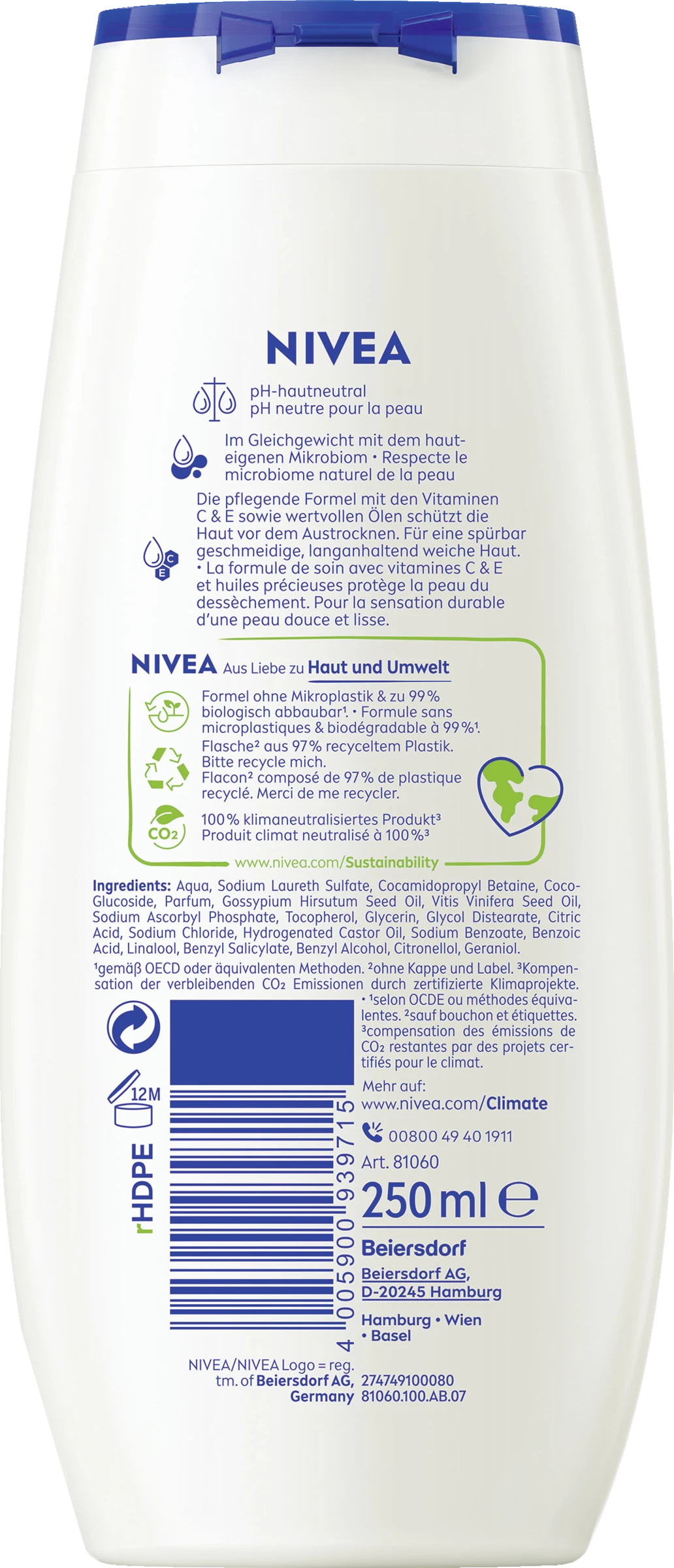NIVEA Pflegedusche Cashmere & Cottonseed Oil 4 NIVEA Pflegedusche Cashmere & Cottonseed Oil – Bild 2
