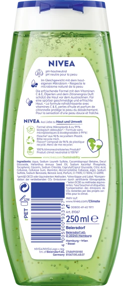 NIVEA Pflegedusche Lemongrass & Oil -Mandarina Duck Fragrances-Shop MAM 8543481 SHOP IMAGE 1.4