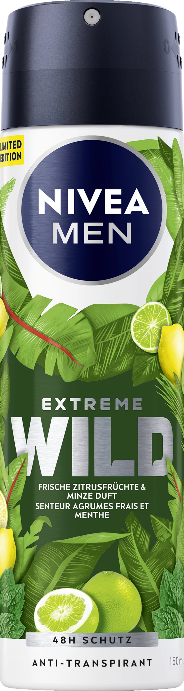 NIVEA MEN Anti-Transpirant Spray Extreme Wild Zitrusfrüchte 3 NIVEA MEN Anti-Transpirant Spray Extreme Wild Zitrusfrüchte
