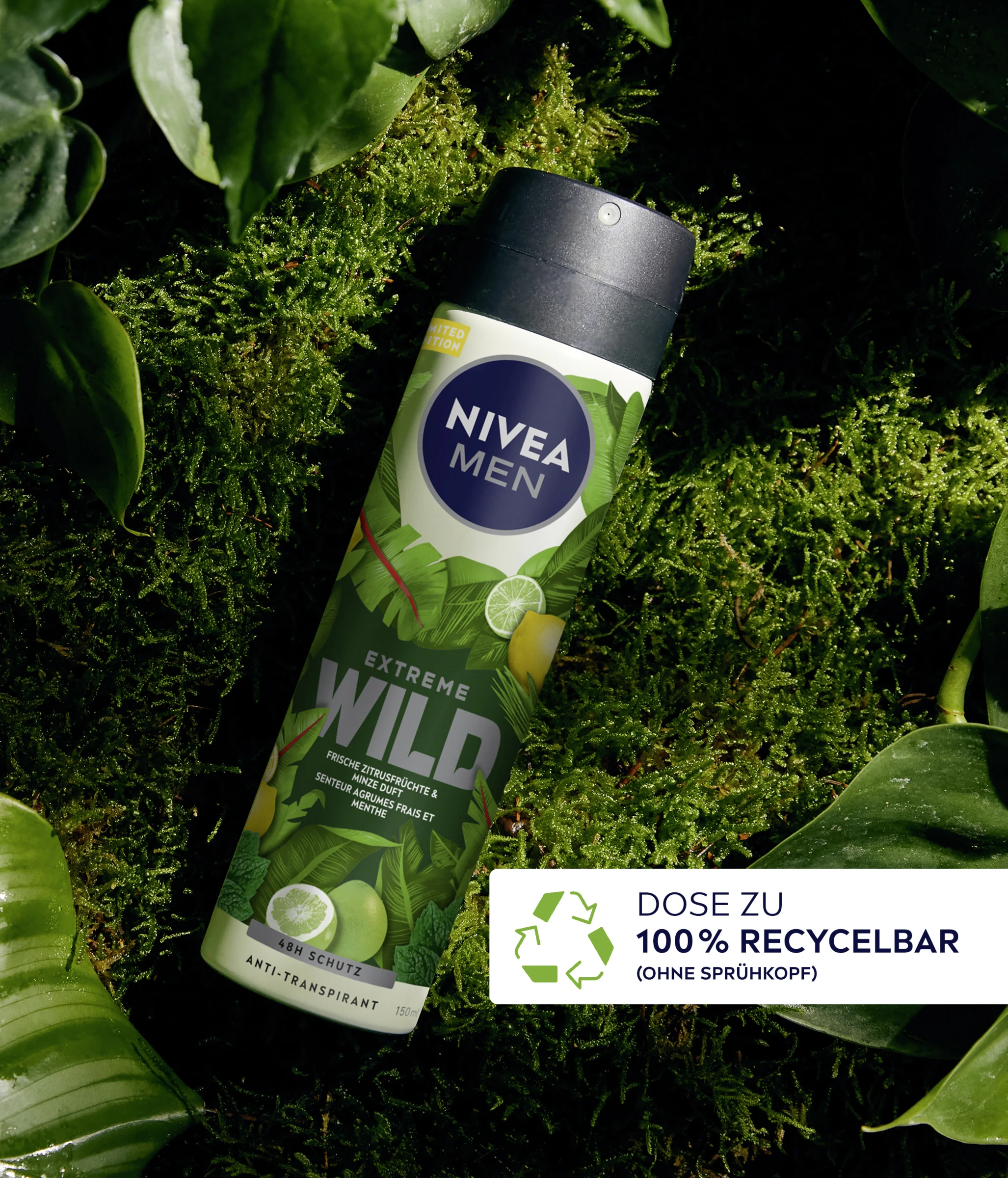 NIVEA MEN Anti-Transpirant Spray Extreme Wild Zitrusfrüchte 6 NIVEA MEN Anti-Transpirant Spray Extreme Wild Zitrusfrüchte – Bild 4