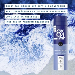 8x4 MEN Anti-Transpirant Spray N°17 Oceanic Boost -Mandarina Duck Fragrances-Shop MAM 8548701 SHOP IMAGE 1.4