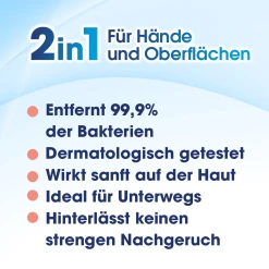 Sagrotan 2in1 Desinfektions-Tücher Reisegröße -Mandarina Duck Fragrances-Shop MAM 8553360 SHOP IMAGE 1.4