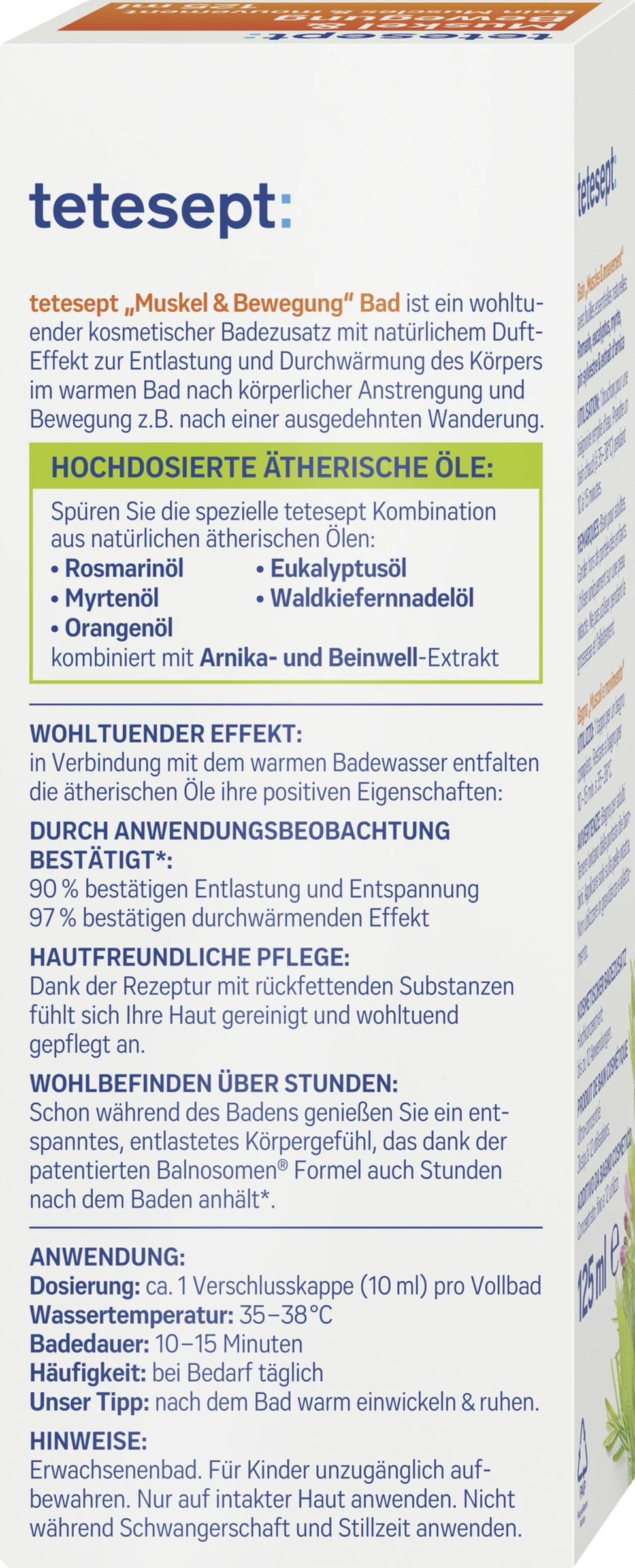 Tetesept Gesundheitsbad Muskel & Bewegung 4 Tetesept Gesundheitsbad Muskel & Bewegung – Bild 2