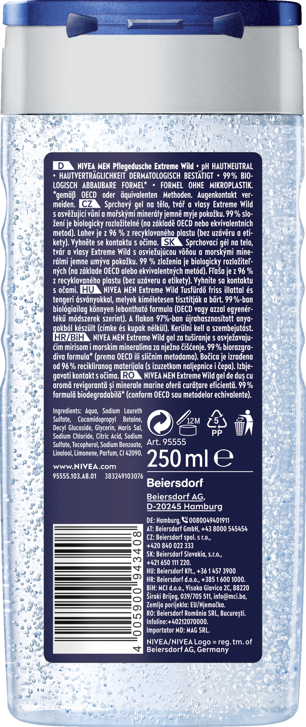 NIVEA MEN Dusche Extreme Wild Fresh Citrus 4 NIVEA MEN Dusche Extreme Wild Fresh Citrus – Bild 2