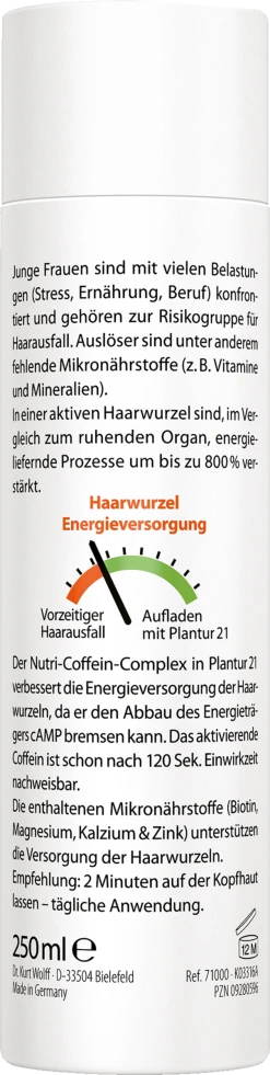 Dr. Wolff Plantur 21 Nutri-Coffein Shampoo 6 Dr. Wolff Plantur 21 Nutri-Coffein Shampoo -Mandarina Duck Fragrances-Shop MAM 8712018 SHOP IMAGE 1.4