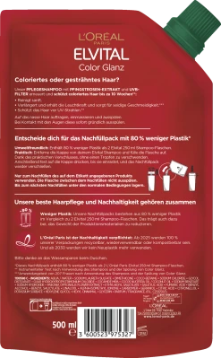 L’Oréal Paris Elvital Elvital Shampoo Nachfüll Color Glanz 500ml -Mandarina Duck Fragrances-Shop MAM 8759212 SHOP IMAGE 1.4