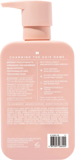 MONDAY Haircare Moisture Feuchtigkeits Conditioner -Mandarina Duck Fragrances-Shop MAM 8837281 SHOP IMAGE 1.4
