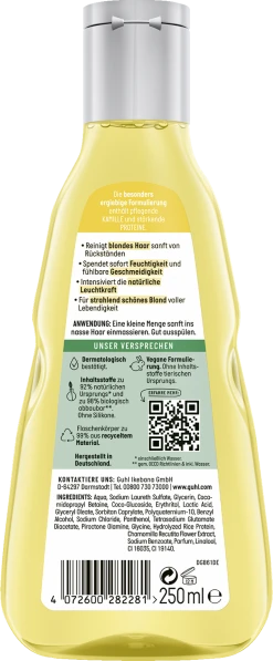Guhl Blond Faszination Farbglanz Shampoo -Mandarina Duck Fragrances-Shop MAM 8906442 SHOP IMAGE 1.4