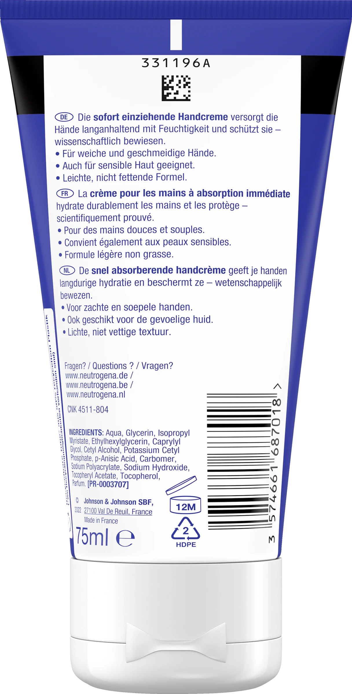 Neutrogena Sofort Einziehende Handcreme 4 Neutrogena Sofort Einziehende Handcreme – Bild 2