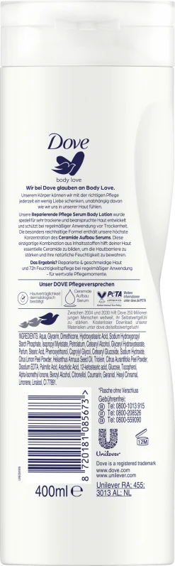 DOVE Body Love Reparierendes Pflege Serum Body Lotion 5 DOVE Body Love Reparierendes Pflege Serum Body Lotion -Mandarina Duck Fragrances-Shop MAM 8992948 SHOP IMAGE 1.4