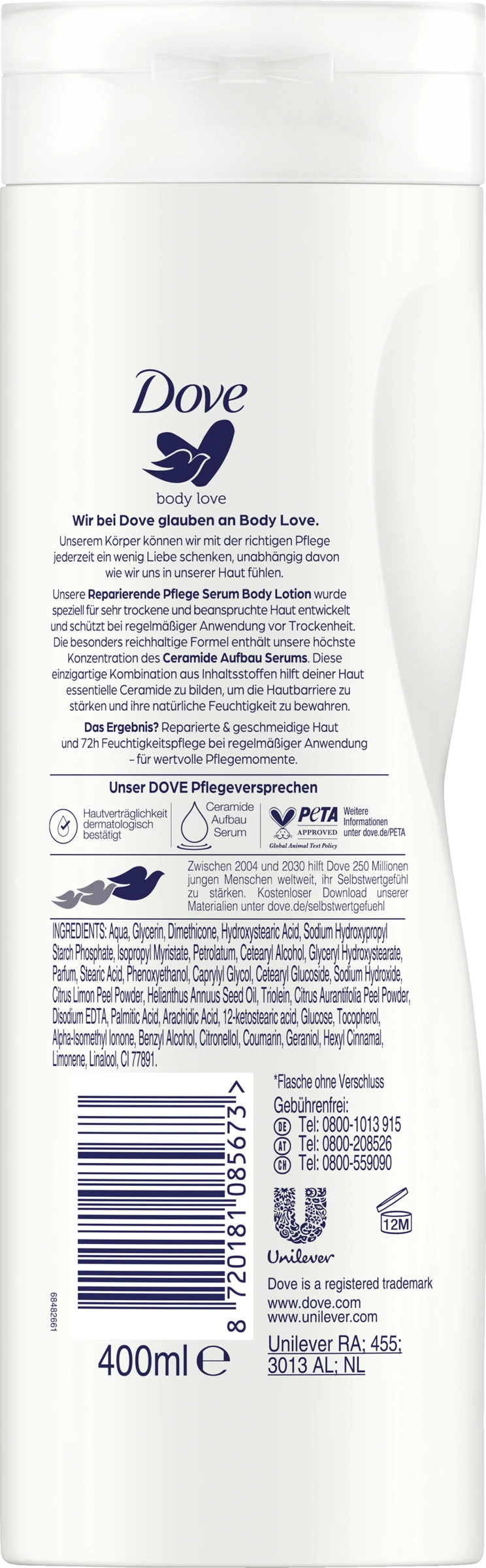 DOVE Body Love Reparierendes Pflege Serum Body Lotion 4 DOVE Body Love Reparierendes Pflege Serum Body Lotion – Bild 2