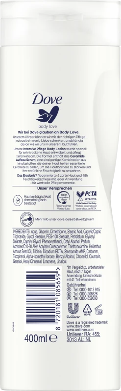 DOVE Body Love Intensive Pflege Body Lotion 10 DOVE Body Love Intensive Pflege Body Lotion -Mandarina Duck Fragrances-Shop MAM 8992983 SHOP IMAGE 1.4