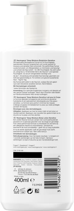 Neutrogena Deep Moisture Sensitiv Bodylotion -Mandarina Duck Fragrances-Shop MAM 9028998 SHOP IMAGE 1.4