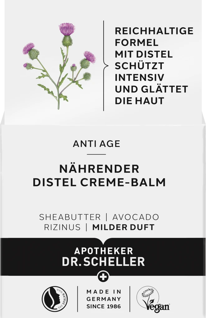 Dr. Scheller Anti-Age Nährender Distel Creme-Balm 3 Dr. Scheller Anti-Age Nährender Distel Creme-Balm
