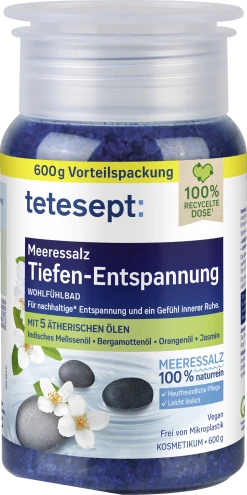 Tetesept Wohlfühlbad Meeressalz Tiefen-Entspannung