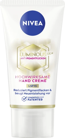 NIVEA Luminous Anti-Pigmentflecken Hochwirksame Hand Creme LSF15