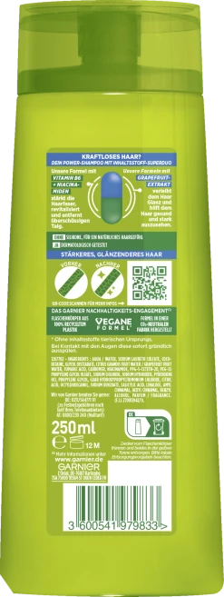 Garnier Fructis Kraft Und Glanz Kräftigendes Shampoo 5 Garnier Fructis Kraft Und Glanz Kräftigendes Shampoo -Mandarina Duck Fragrances-Shop MAM 9307942 SHOP IMAGE 1.4