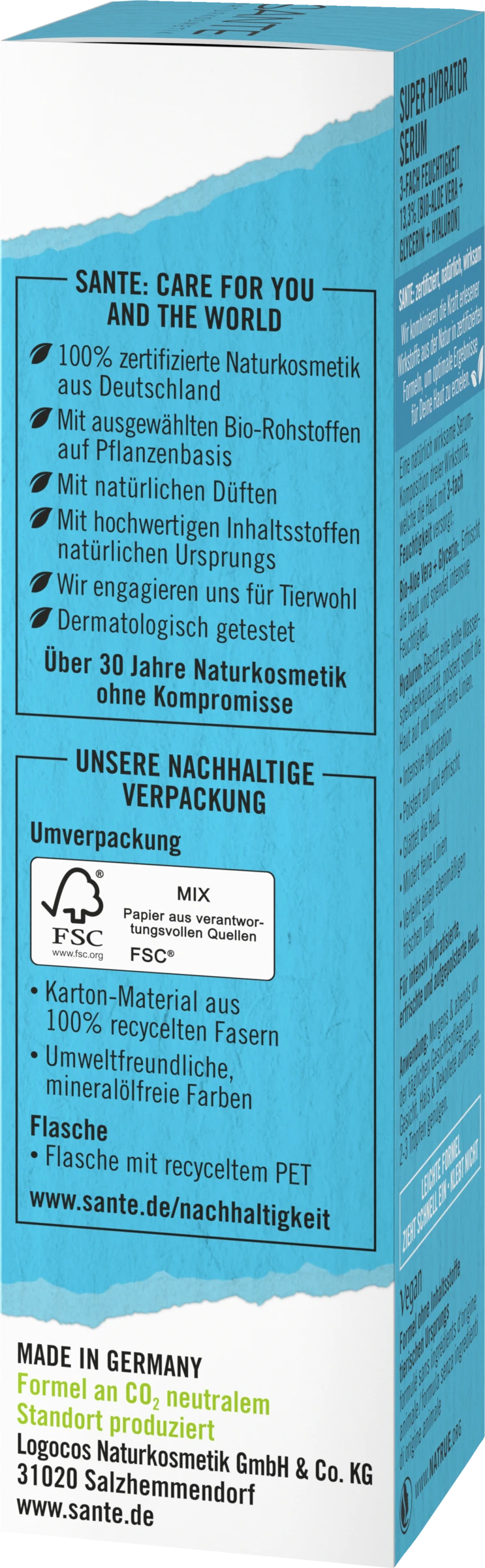 Sante Super Hydrator Serum 3-fach Feuchtigkeit 4 Sante Super Hydrator Serum 3-fach Feuchtigkeit – Bild 2