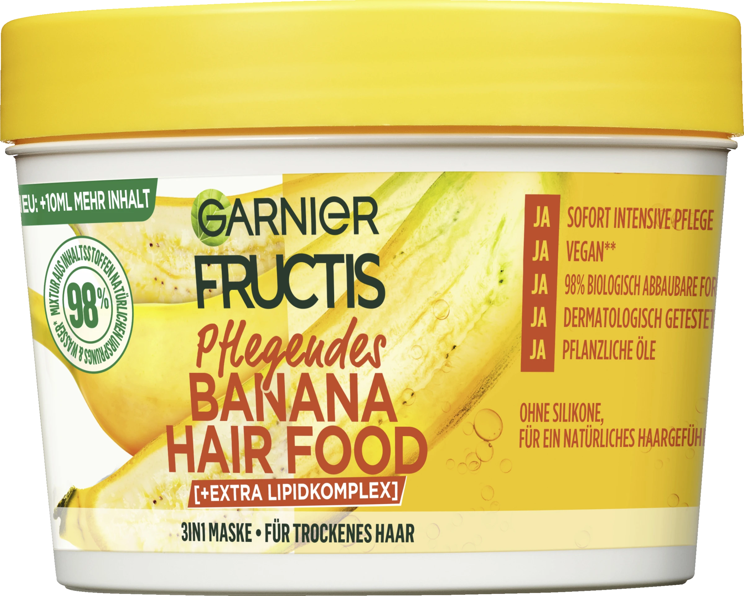 Garnier Fructis Pflegendes Banana Hair Food 3in1 Maske 3 Garnier Fructis Pflegendes Banana Hair Food 3in1 Maske