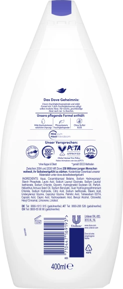 DOVE Reichhaltige Pflege Pflegedusche -Mandarina Duck Fragrances-Shop MAM 9612313 SHOP IMAGE 1.4