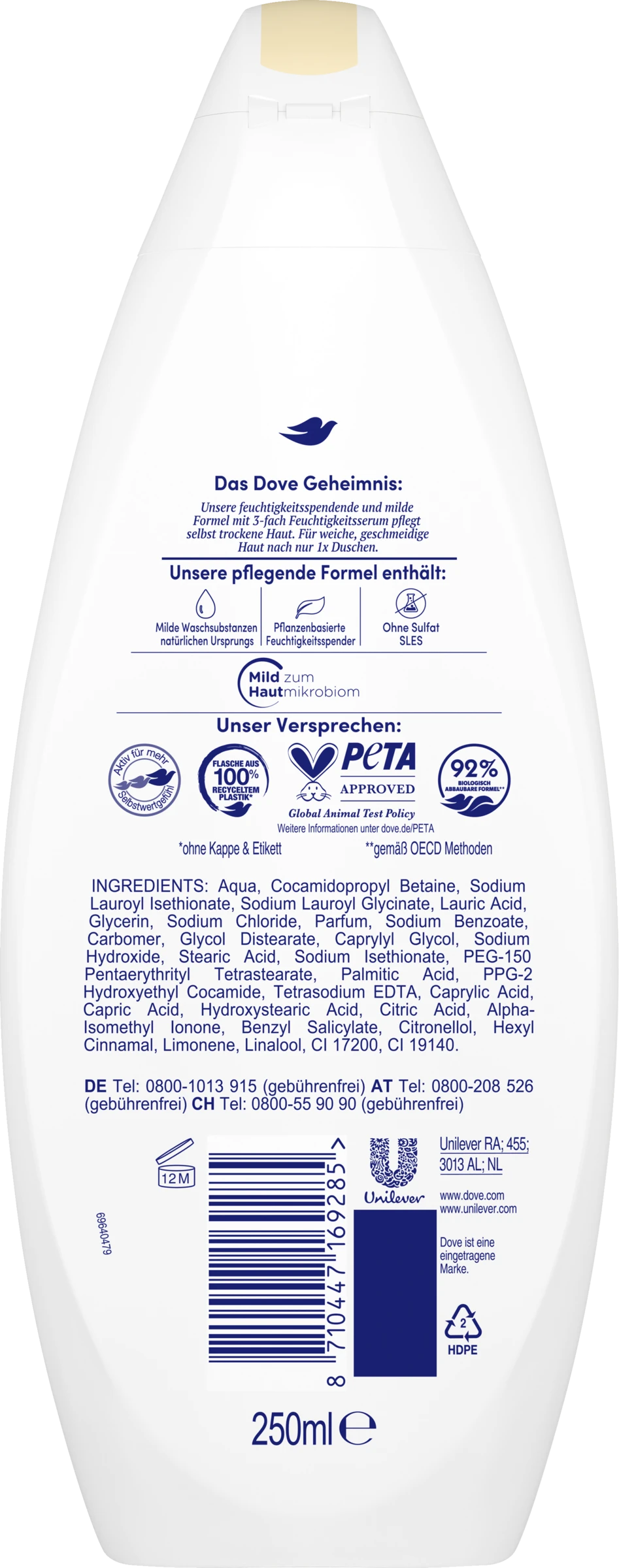 DOVE Seidig-zart Cremedusche 4 DOVE Seidig-zart Cremedusche – Bild 2